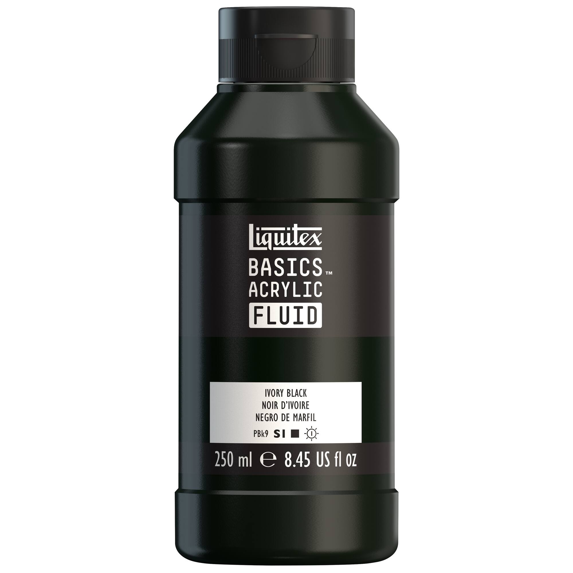 Liquitex® BASICS® 8.5oz. Acrylic Fluid Paint, Ivory Black